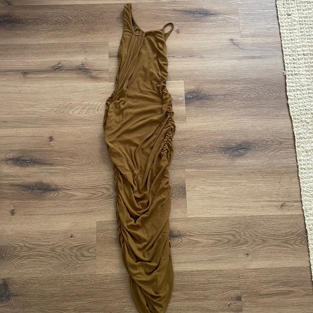 Scrunch maxi dress